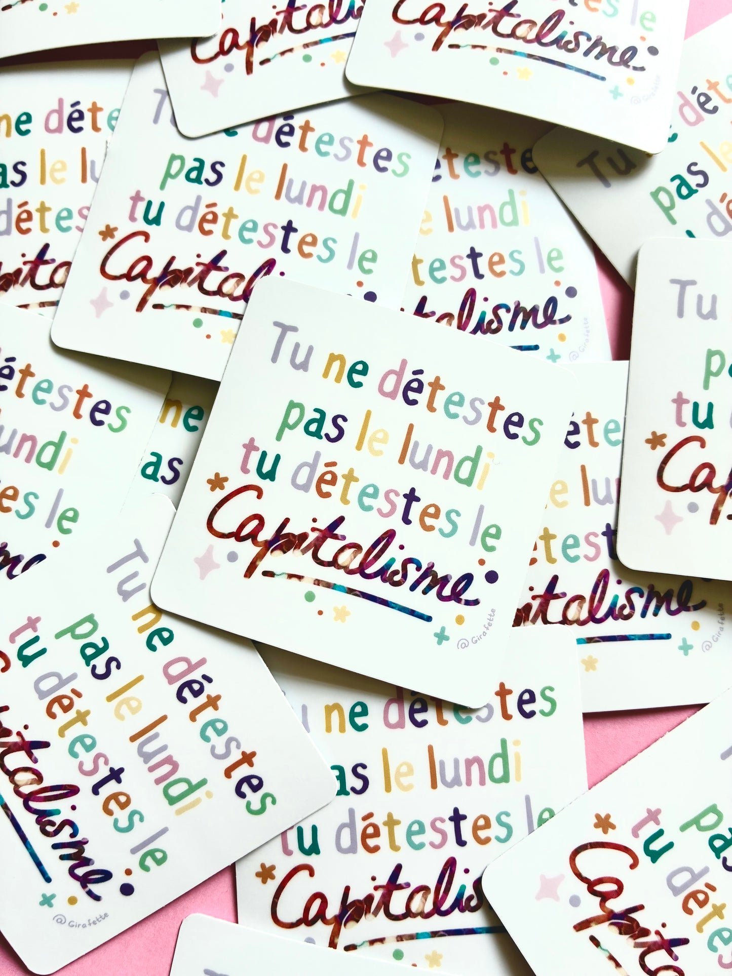 Sticker « Tu ne détestes pas le lundi matin »