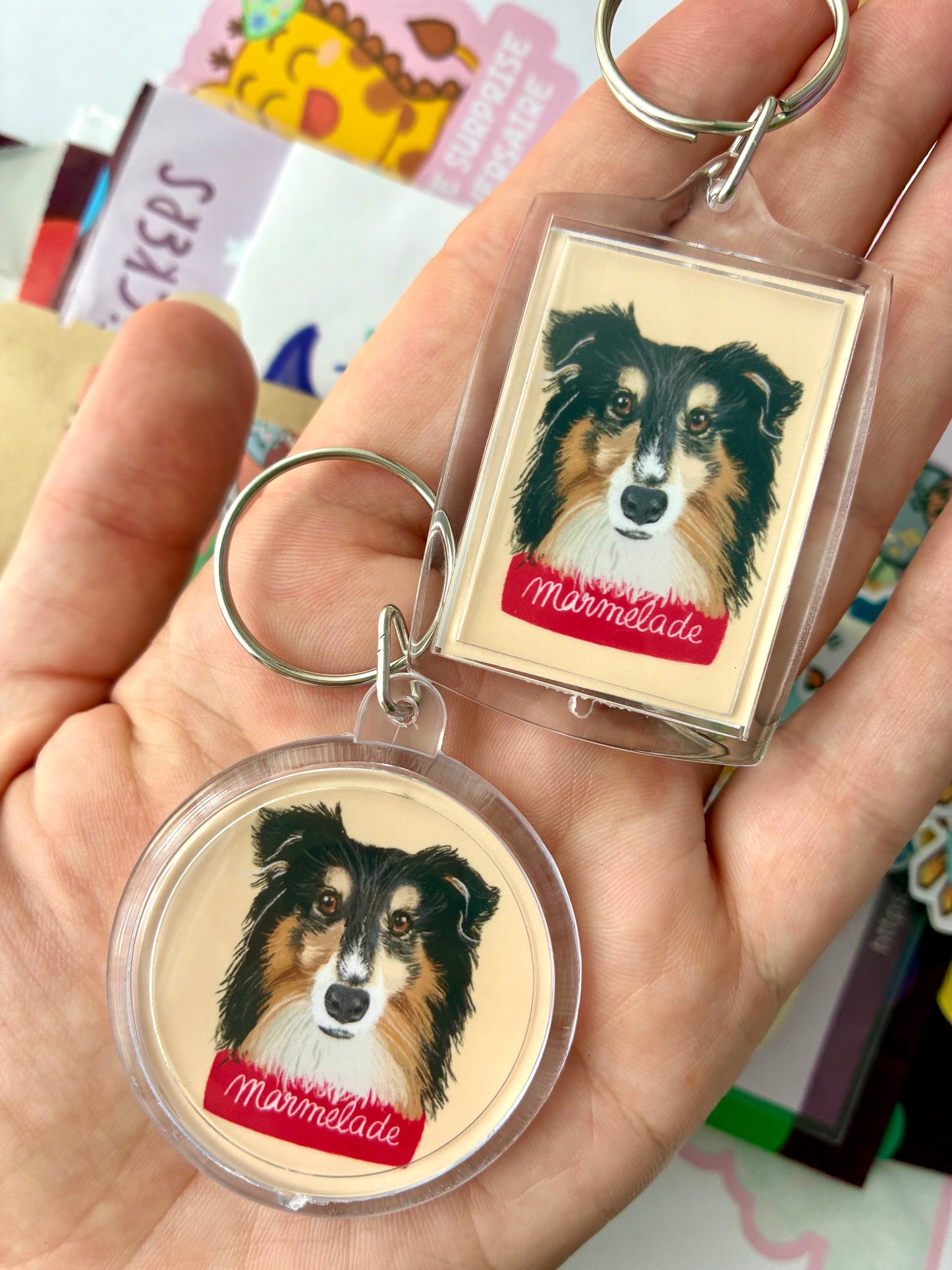 Porte clés portait d’animaux