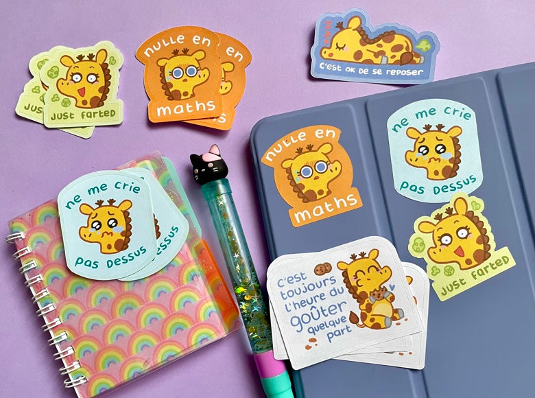 Stickers girafe