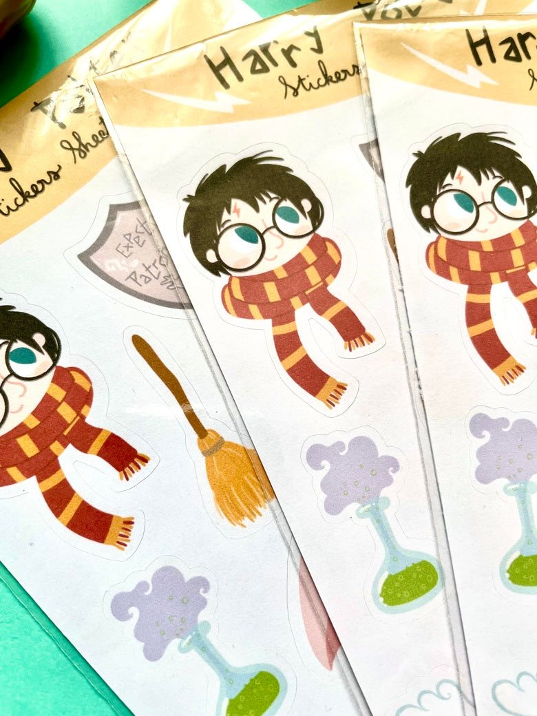 Planche de stickers Harry Potter