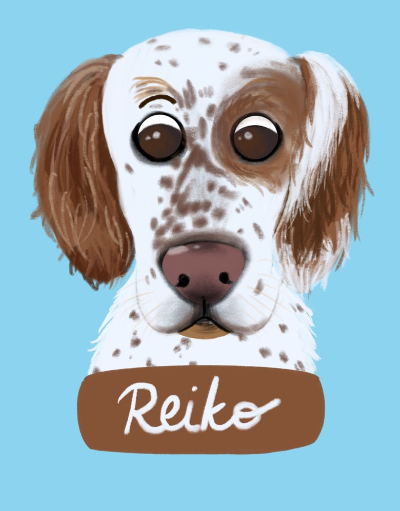 Portrait illustré de chien ou de chat