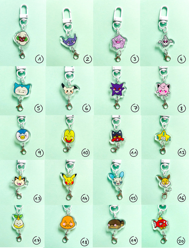 Portes clés Pokémon série 1