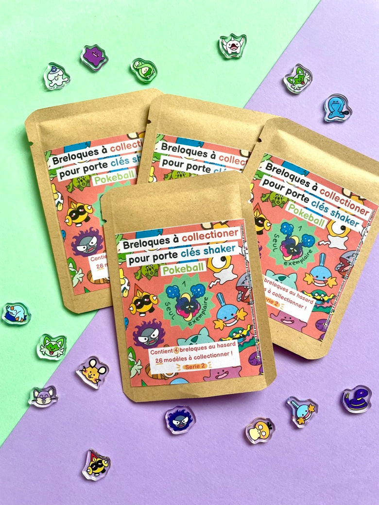 Blind bags pour porte clés Pokeball série 2