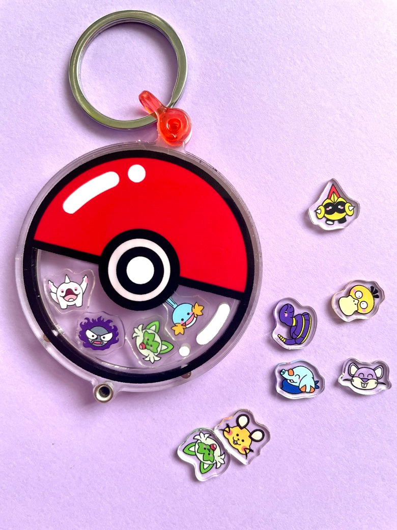 Blind bags pour porte clés Pokeball série 2
