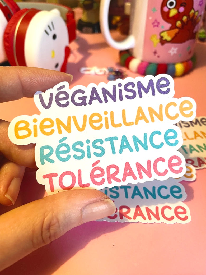 Sticker véganisme