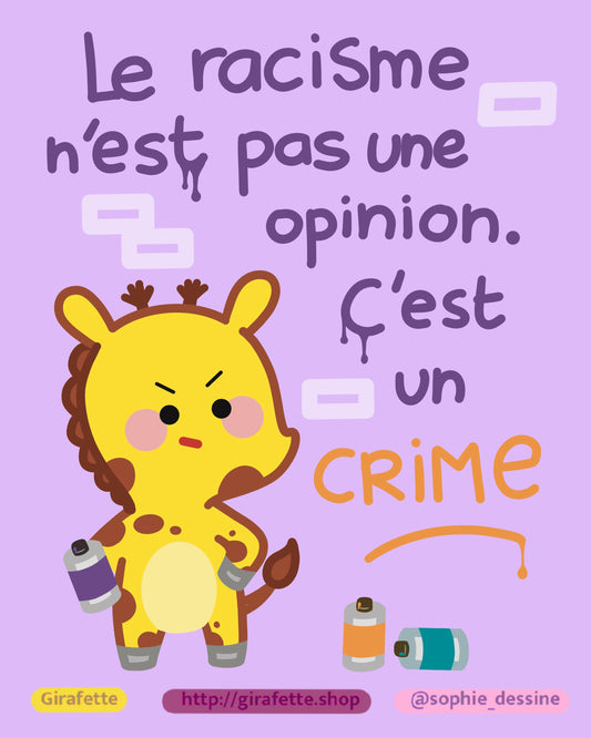 Le racisme n’est pas une opinion