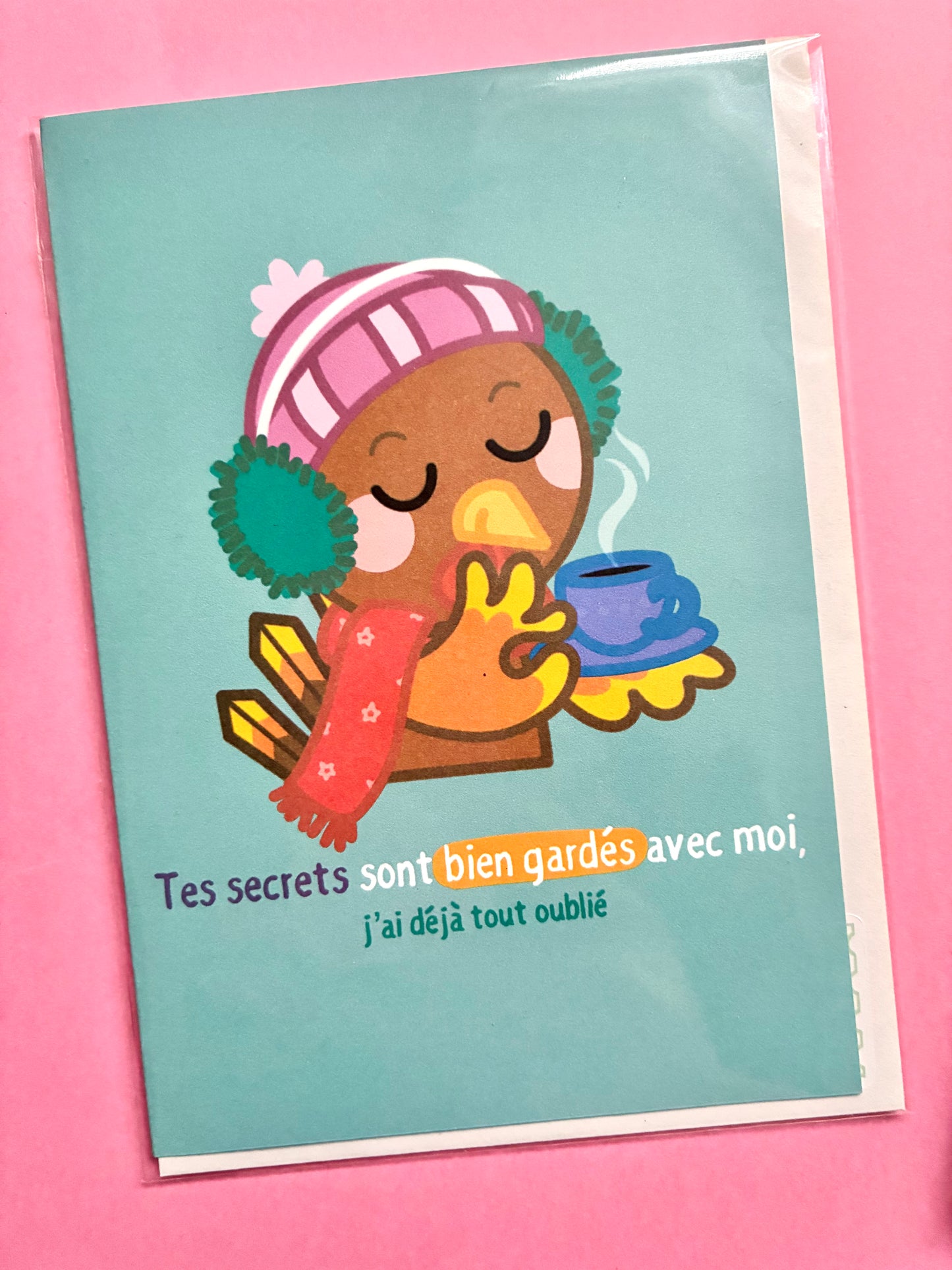 Carte «Tes secrets sont bien gardés»