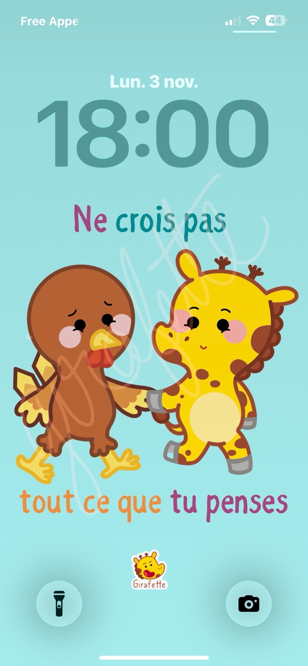 Fond d’écran pour téléphone portable « Ne crois pas tout ce que tu penses »