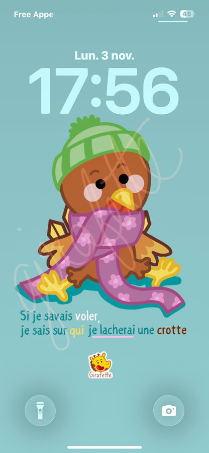 Fond d’écran pour téléphone portable « Crotte »