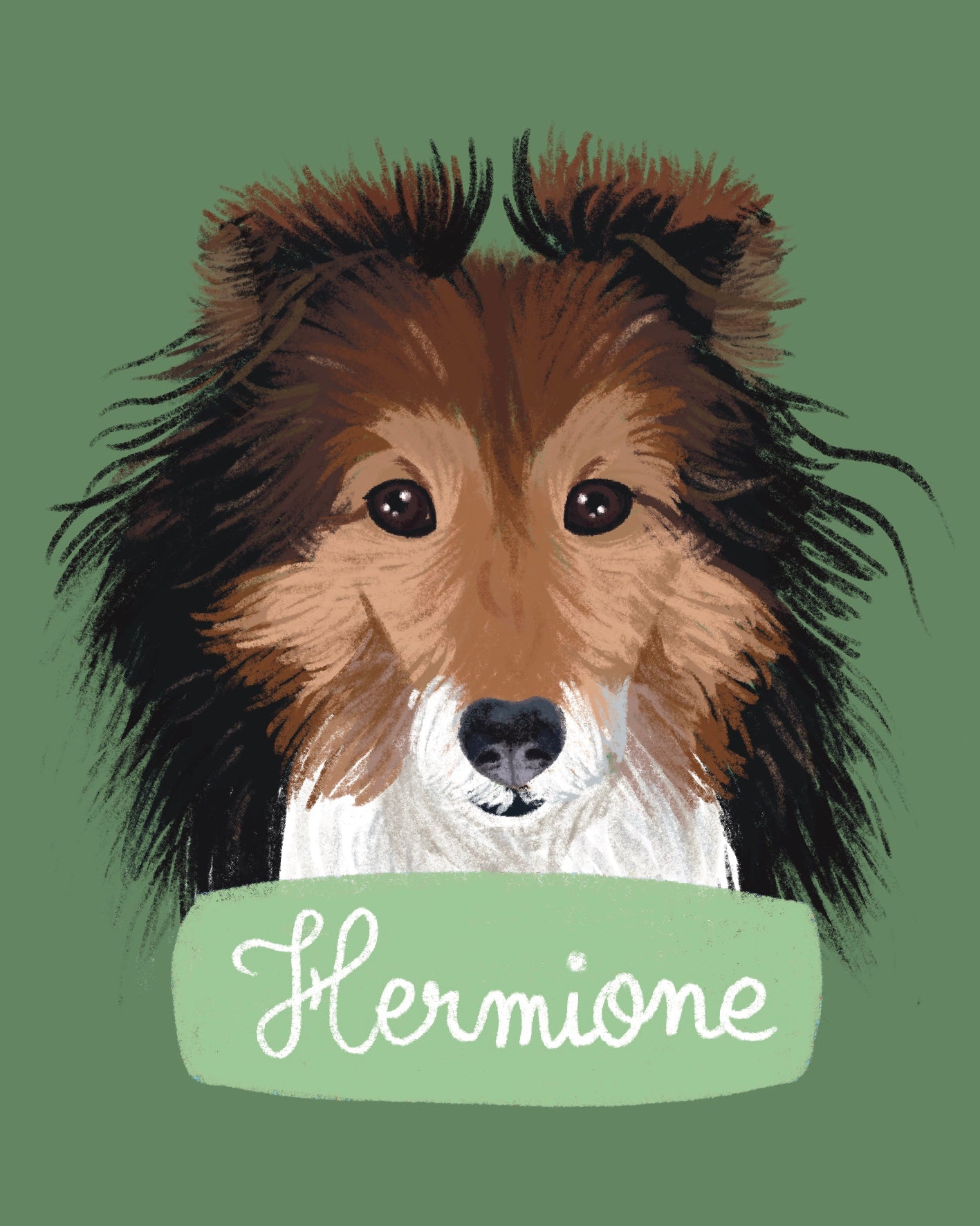 Portrait illustré de chien ou de chat
