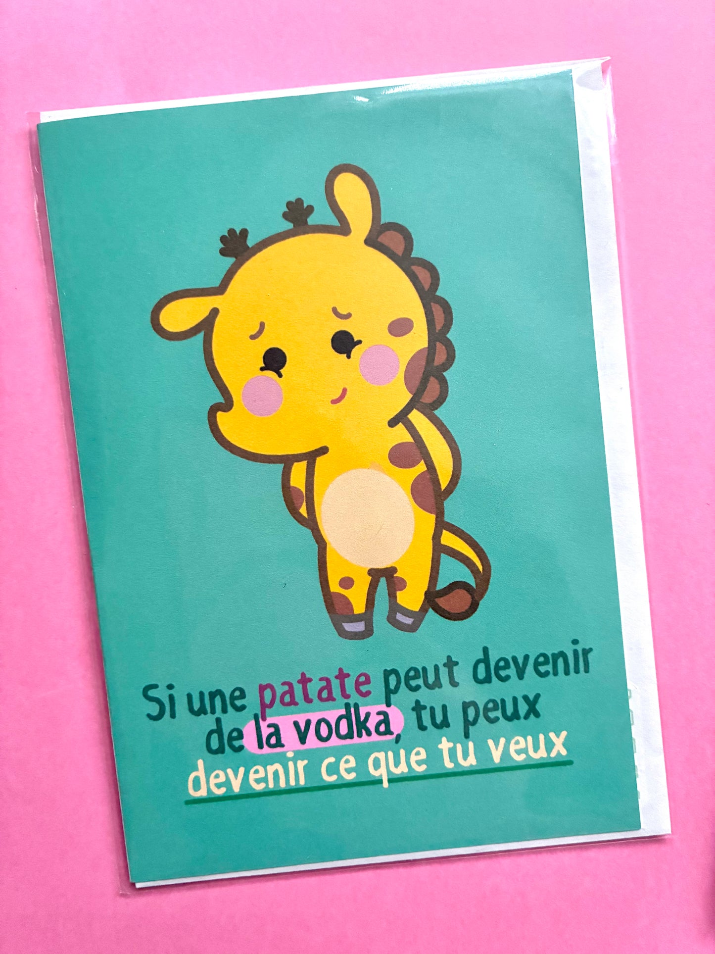 Carte «Si une patate peut devenir de la vodka »