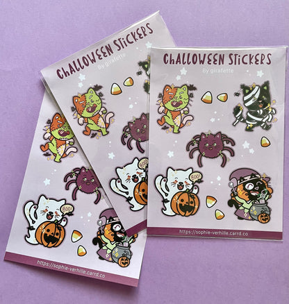 Planche de stickers Challoween