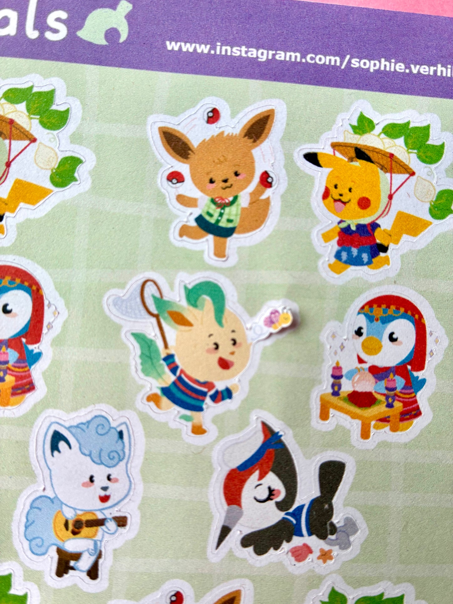 Planche de stickers Pokenimals presque parfaite