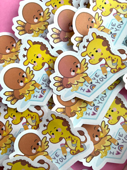 Sticker « I love you »