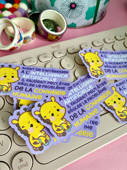 Sticker intelligence artificielle