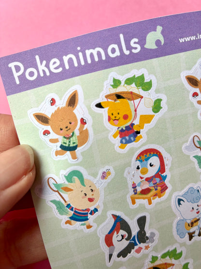 Planche de stickers Pokenimals presque parfaite