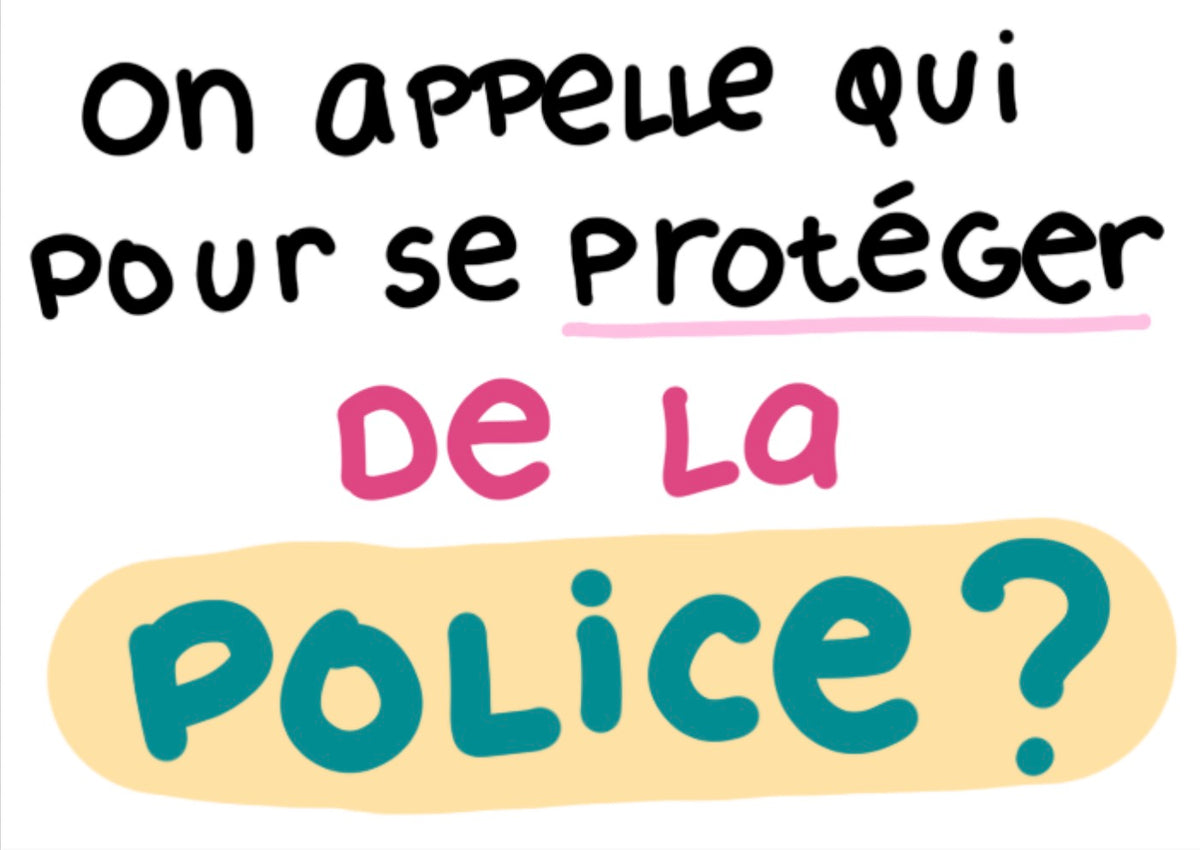 Affiche pour manifester «on appelle qui»