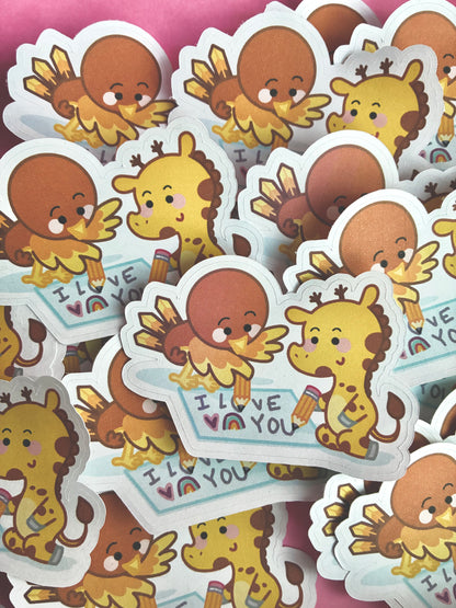 Sticker « I love you »
