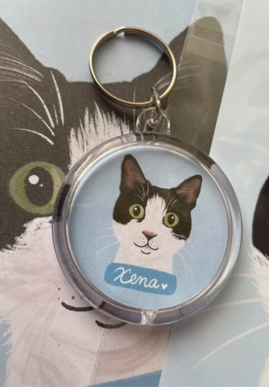 Porte clés portait d’animaux