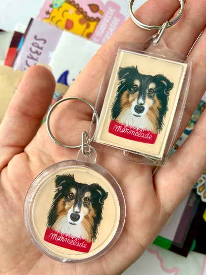 Porte clés portait d’animaux
