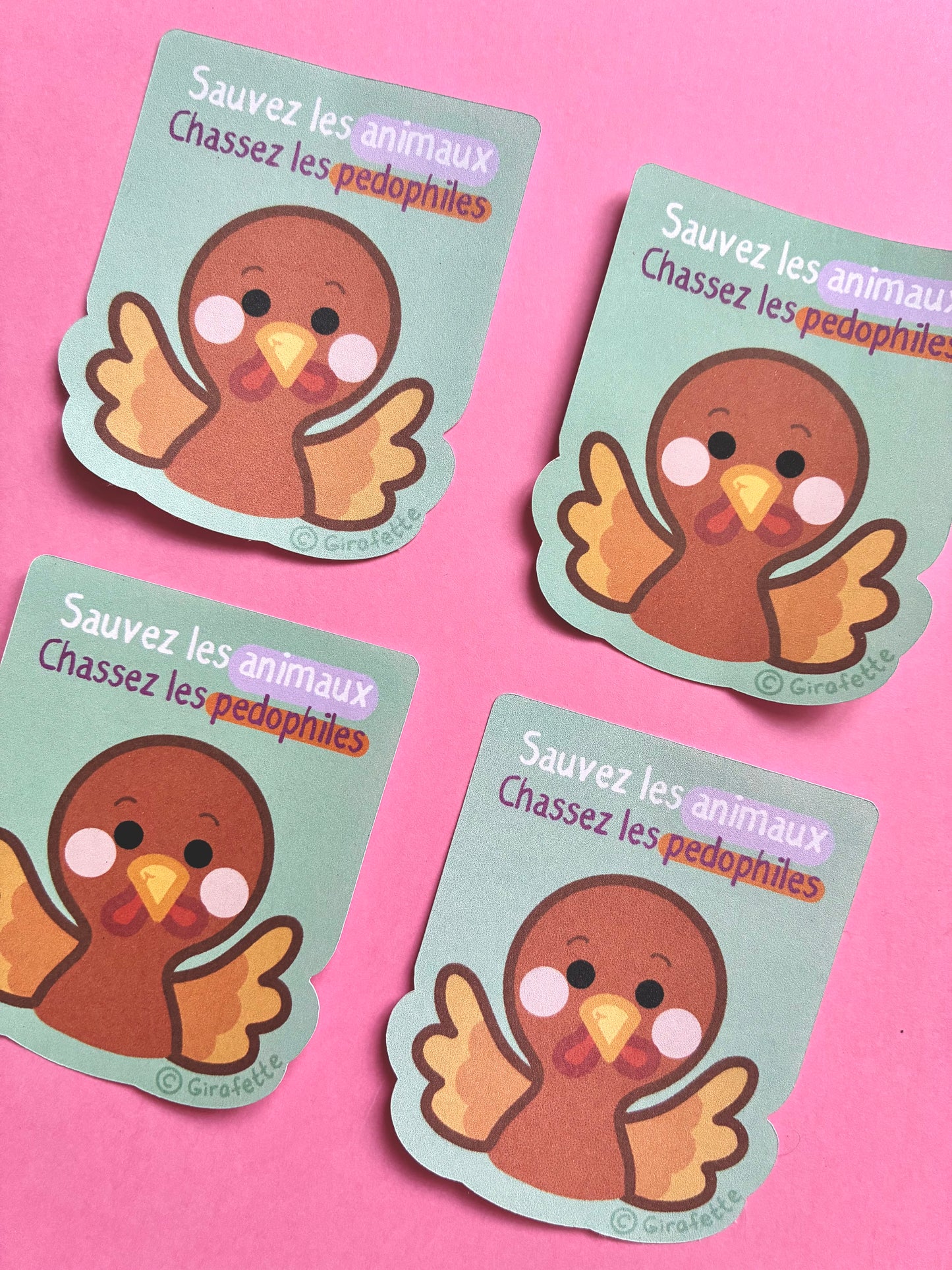 Sticker « Sauvez les animaux »
