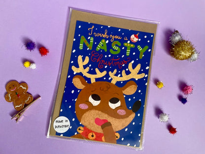 Grande carte de Noël Nasty Christmas