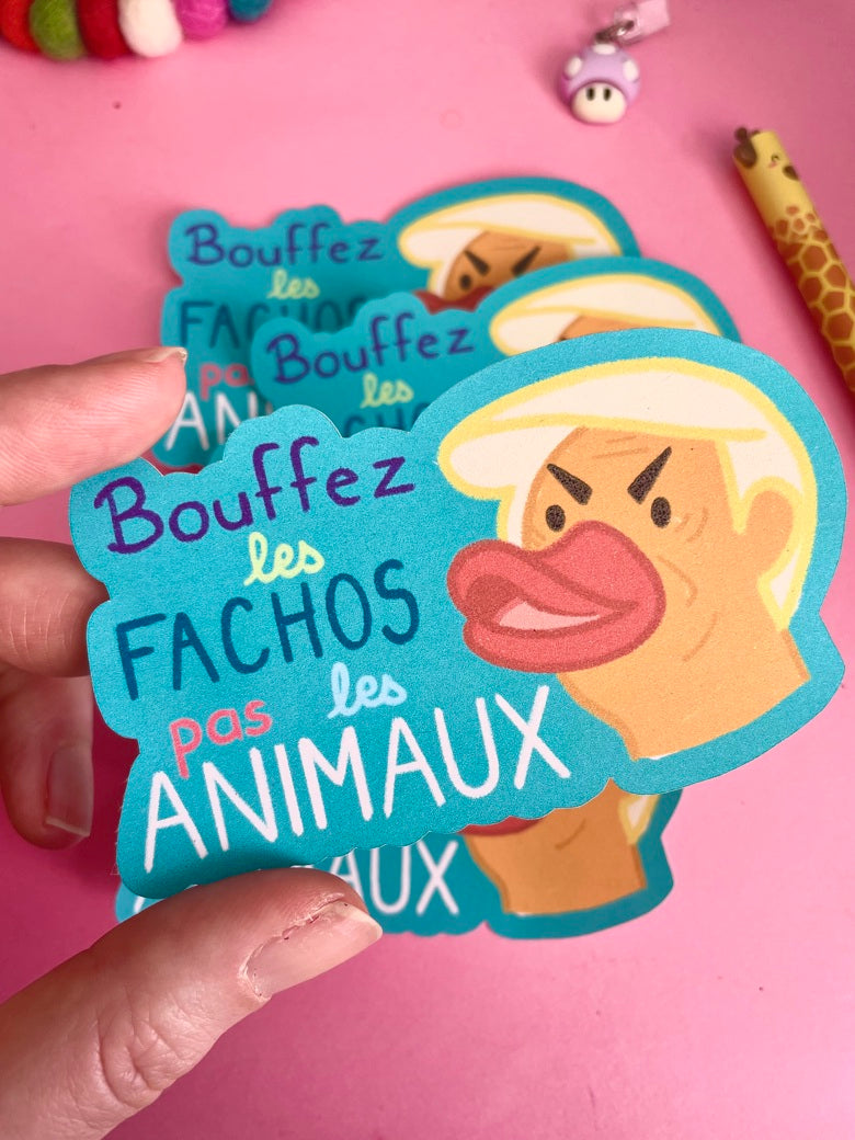 Sticker Bouffez les fachos