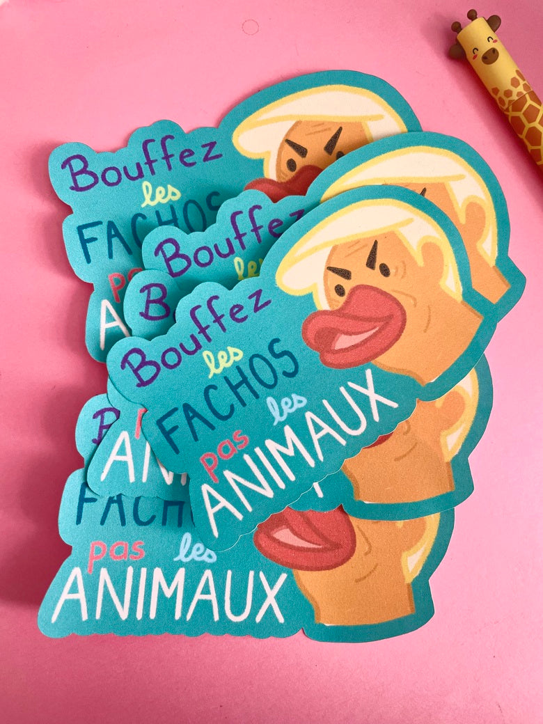 Sticker Bouffez les fachos