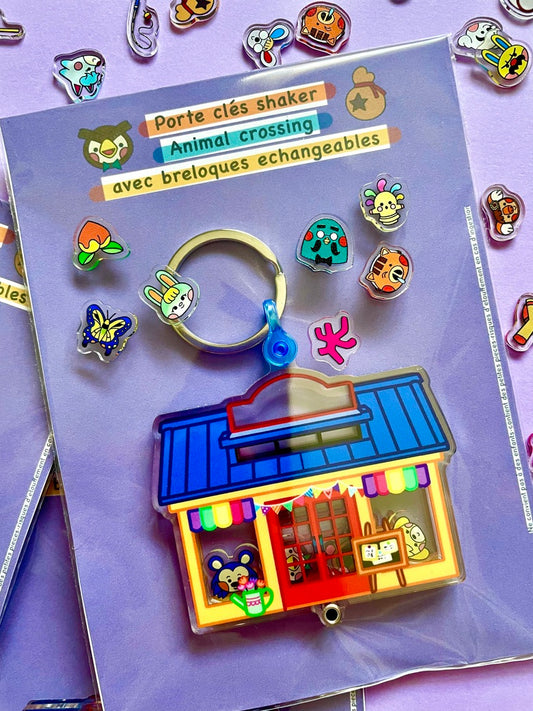Porte clés shaker Animal Crossing