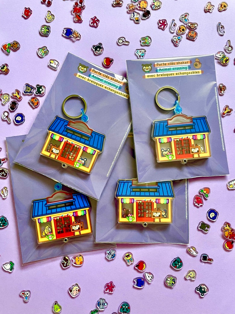 Porte clés shaker Animal Crossing
