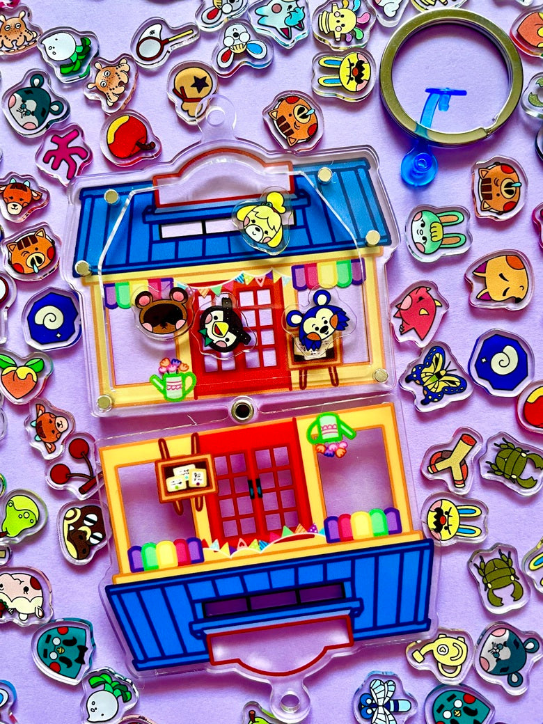 Porte clés shaker Animal Crossing