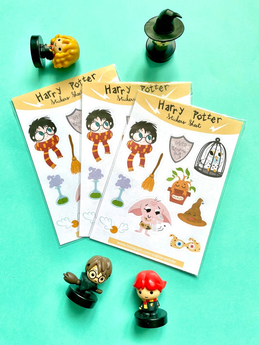 Planche de stickers Harry Potter