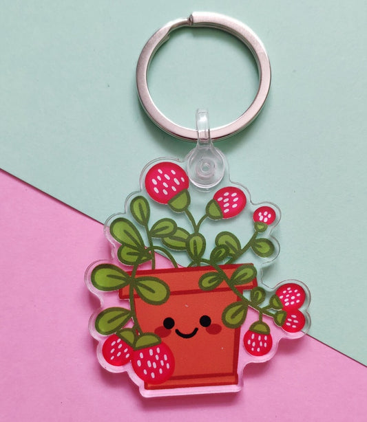 Porte clés fraise
