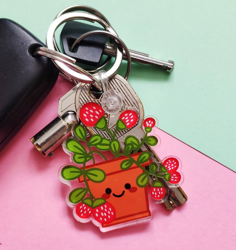 Porte clés fraise