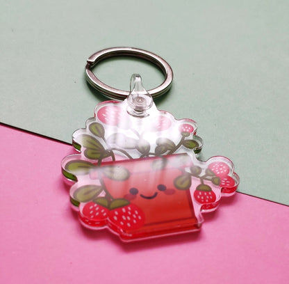 Porte clés fraise