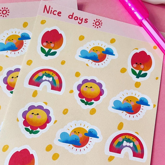 Planche de stickers Nice Days