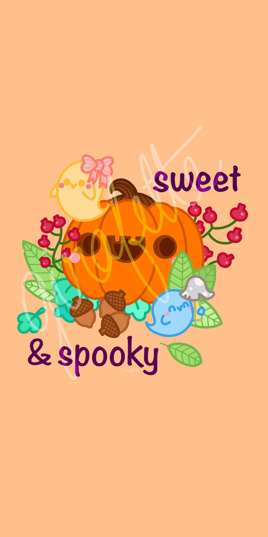 Fond d’écran pour téléphone portable Sweet and spooky orange