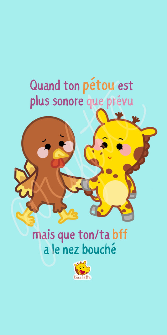 Fond d’écran pour téléphone portable « Pétou »