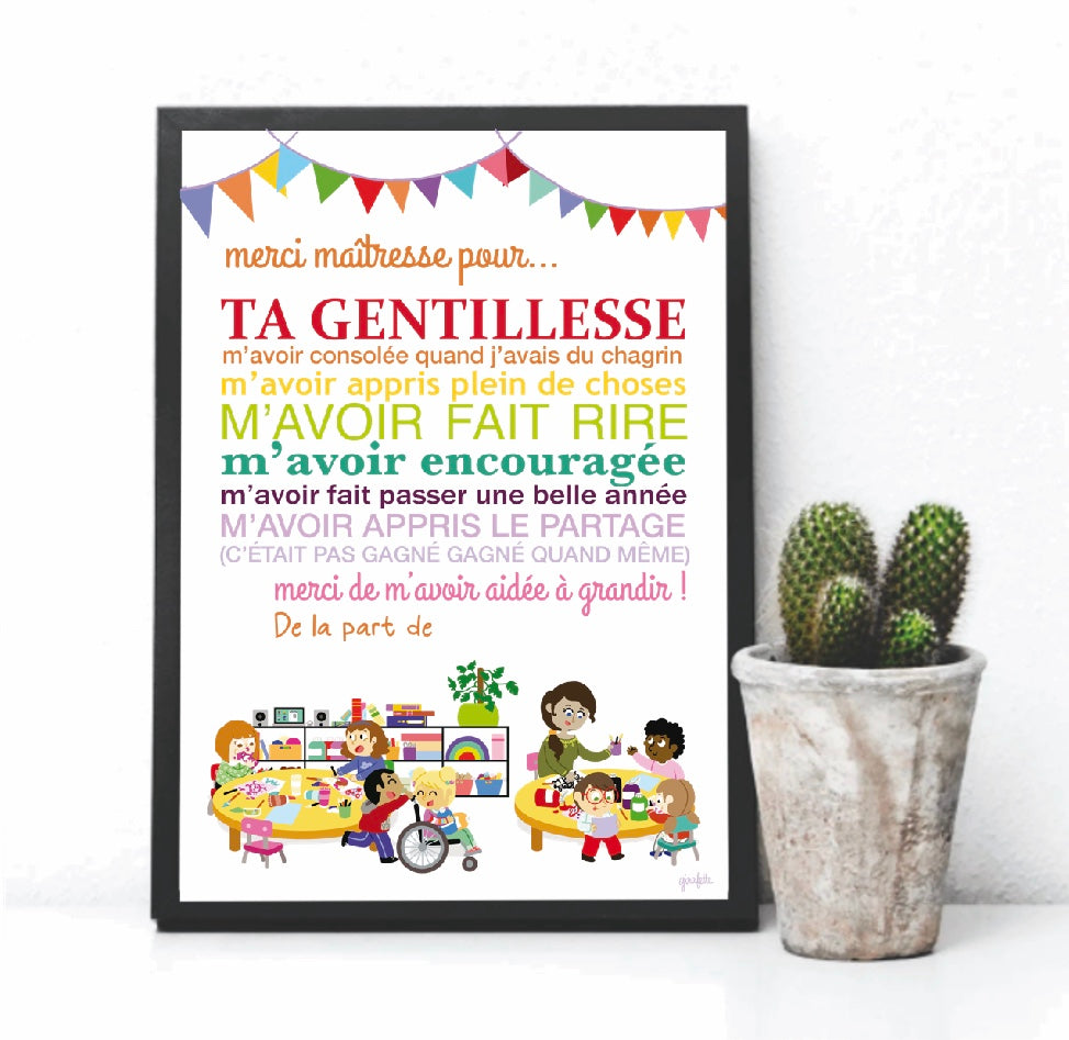Affiche Merci maîtresse