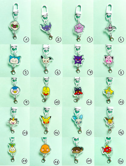 Portes clés Pokémon série 1