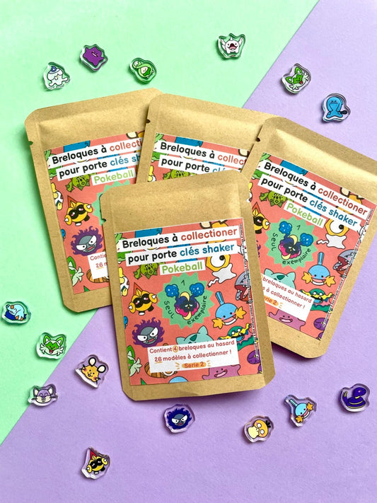 Blind bags pour porte clés Pokeball série 2