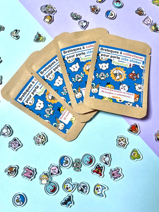 Blind bags pour porte clés Pokeball série 1