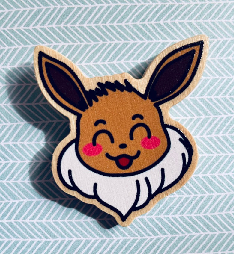 Pin’s en bois Evoli et ses évolutions