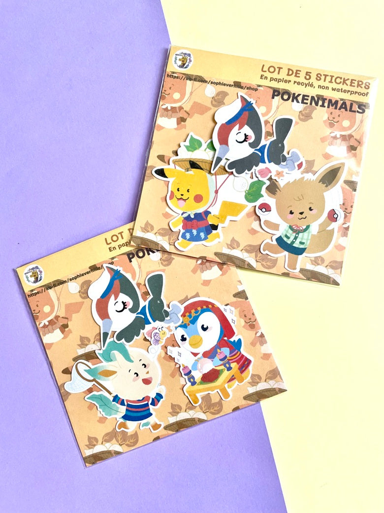 Pochette de stickers Pokenimals