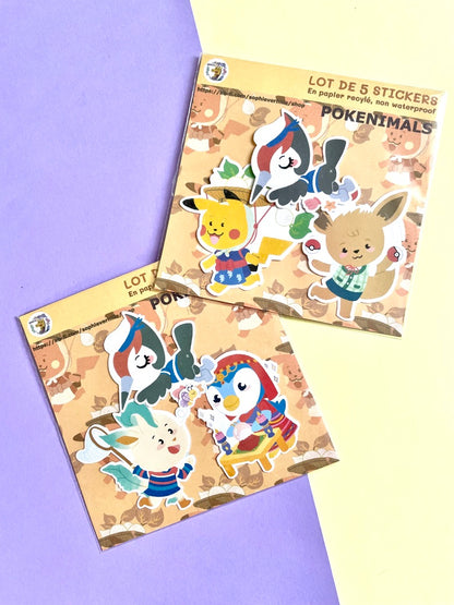 Pochette de stickers Pokenimals