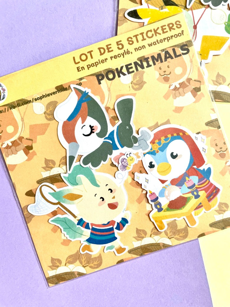 Pochette de stickers Pokenimals