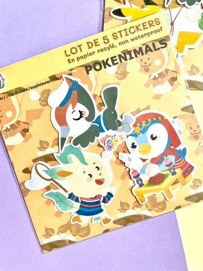 Pochette de stickers Pokenimals