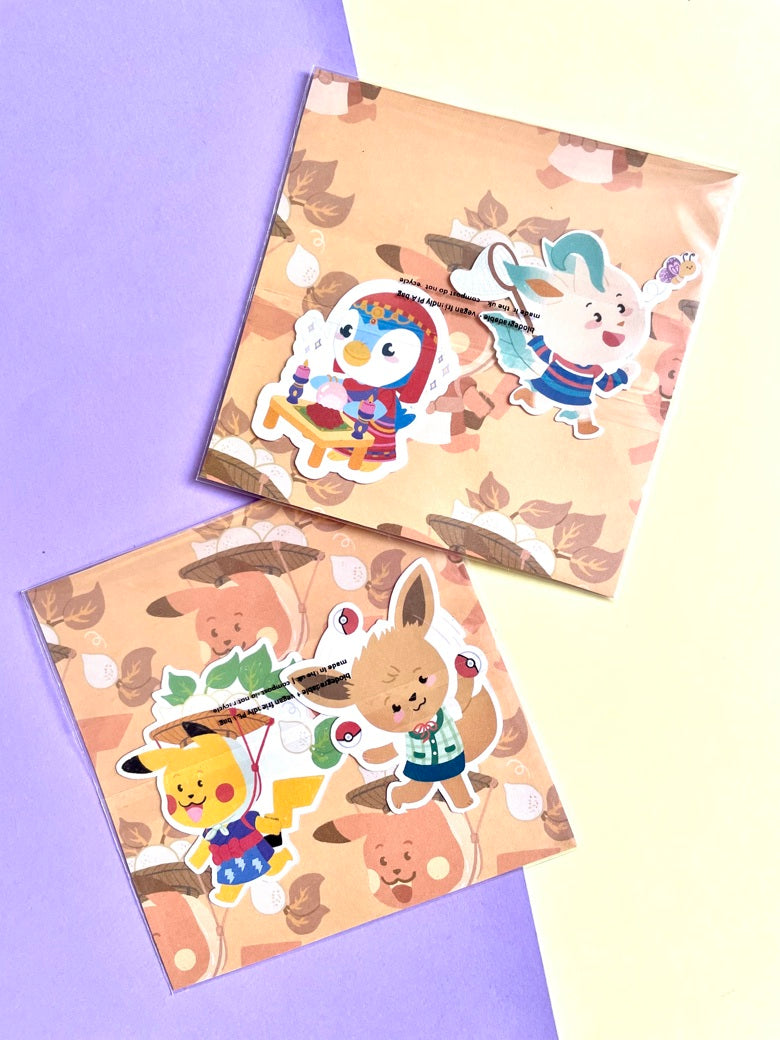 Pochette de stickers Pokenimals