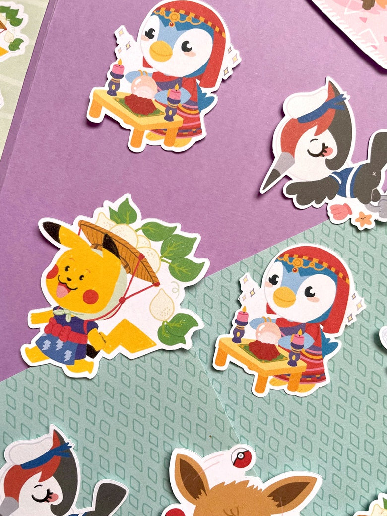 Pochette de stickers Pokenimals